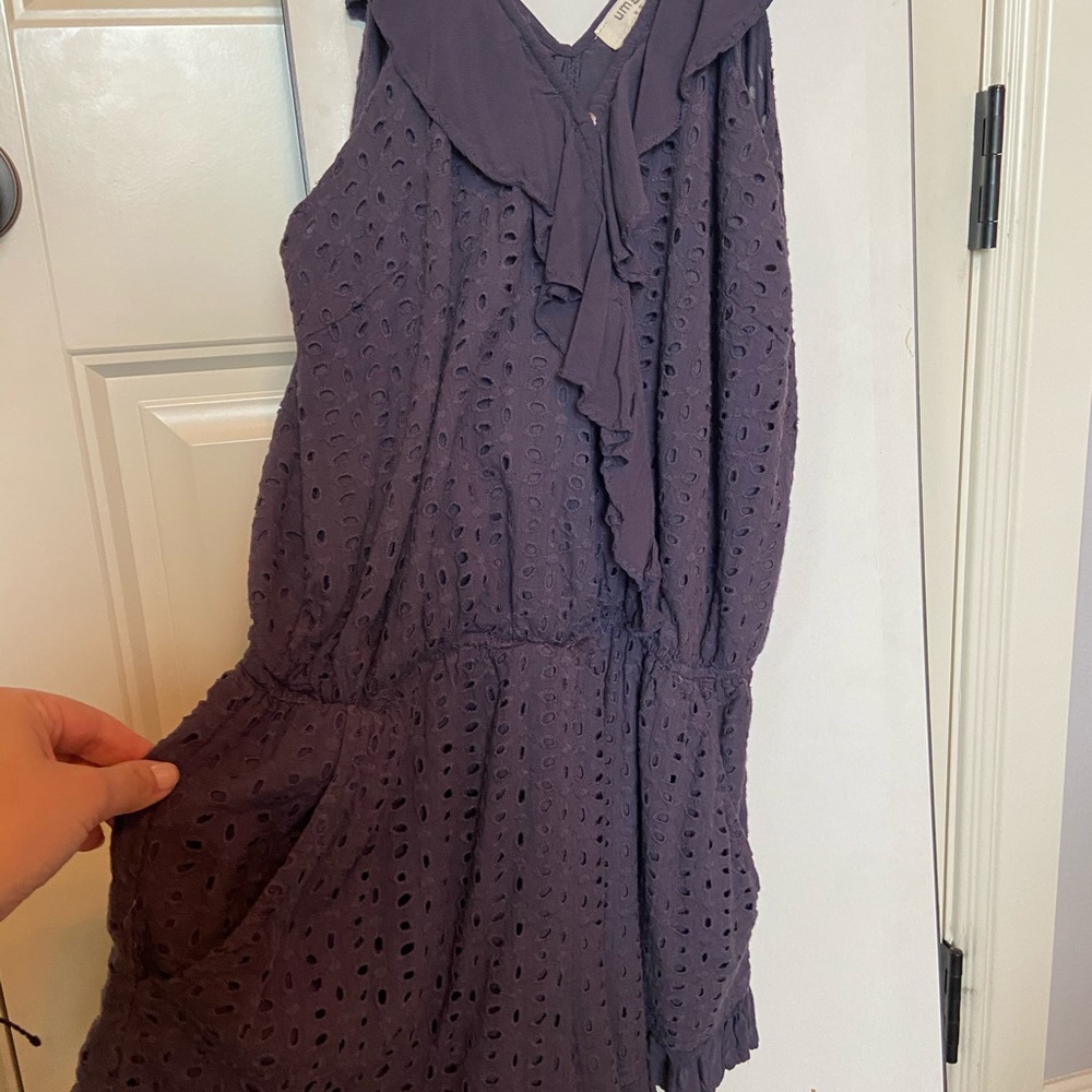 Navy Romper
